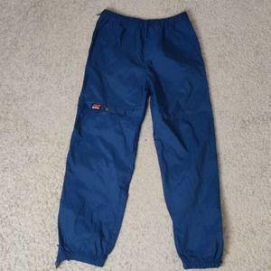 Vintage MGP Men rain pants waterproof sport hiking navy sz XL Italy made